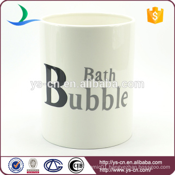 hot sale!! Fashion ceramic decorative waste bins with customized